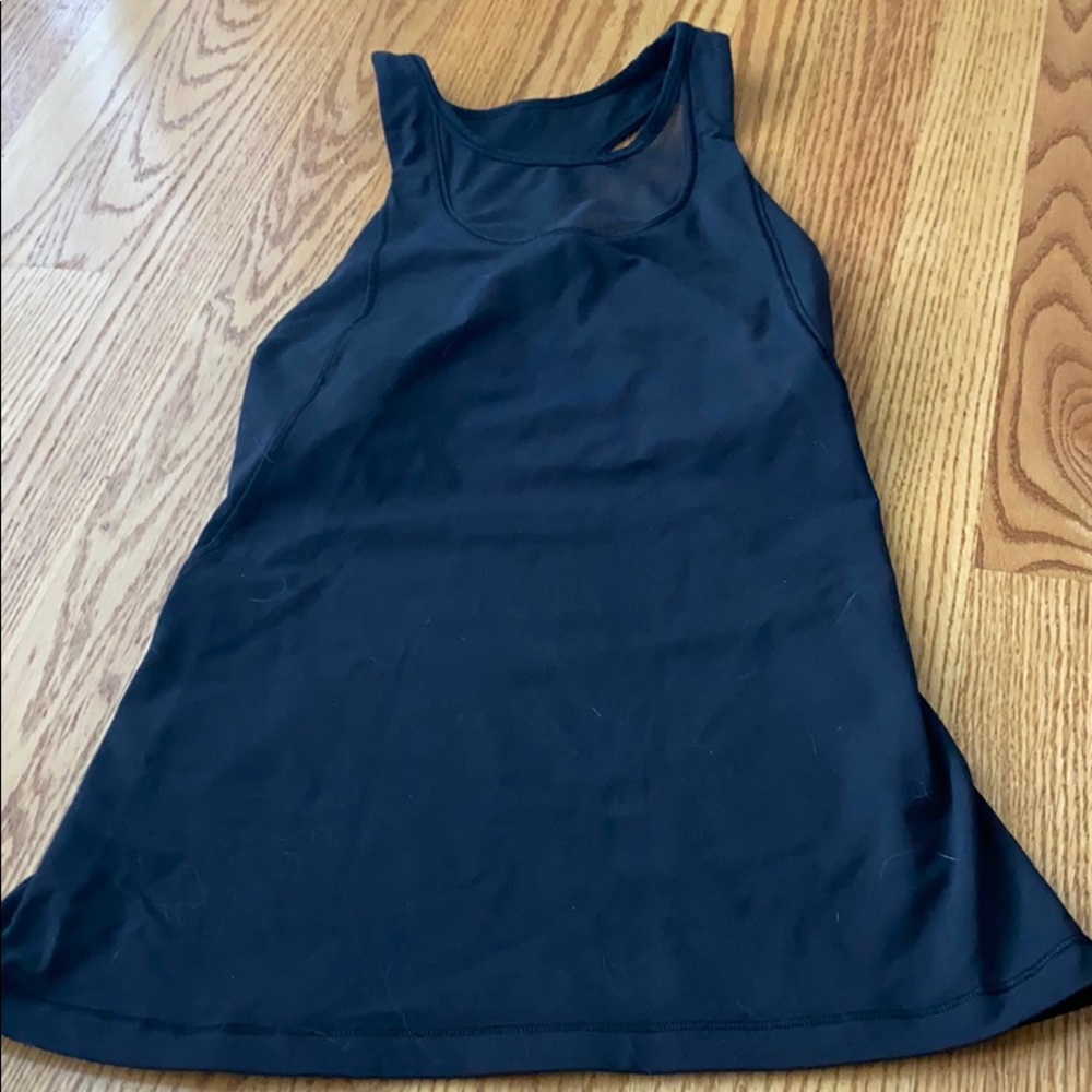 Lululemon no limits black mesh tank
